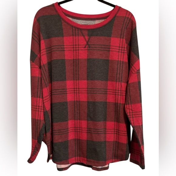 Maurices Tops - Maurice’s Women’s Red and Black Plaid Shirt